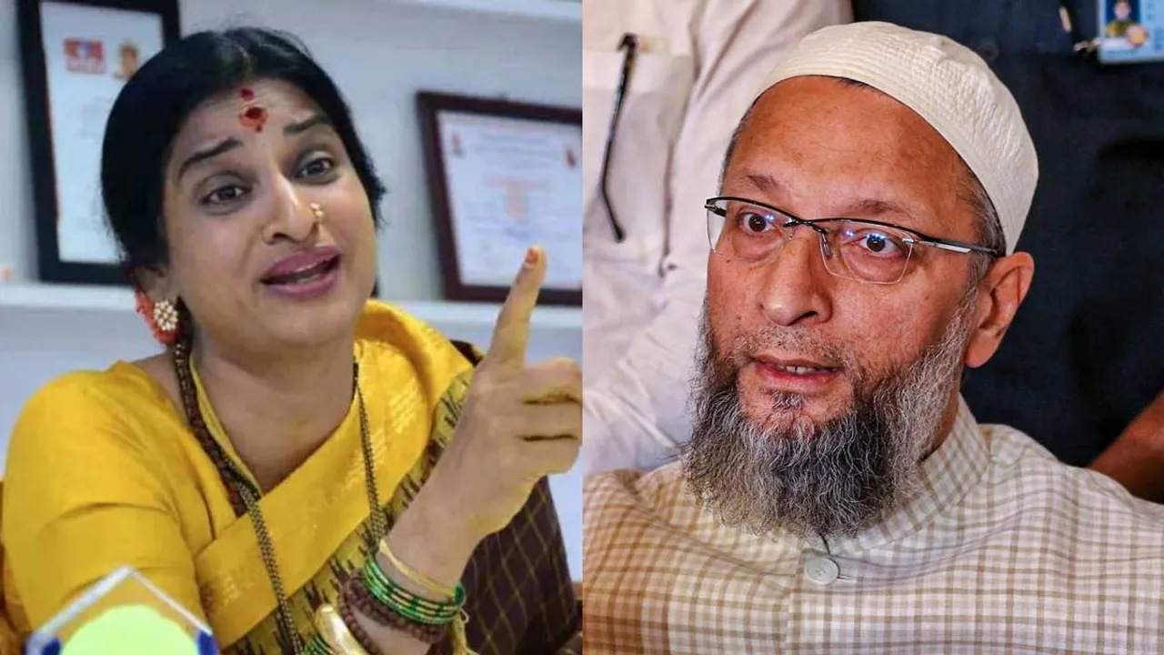 Asaduddin Owaisi Madhavi Latha