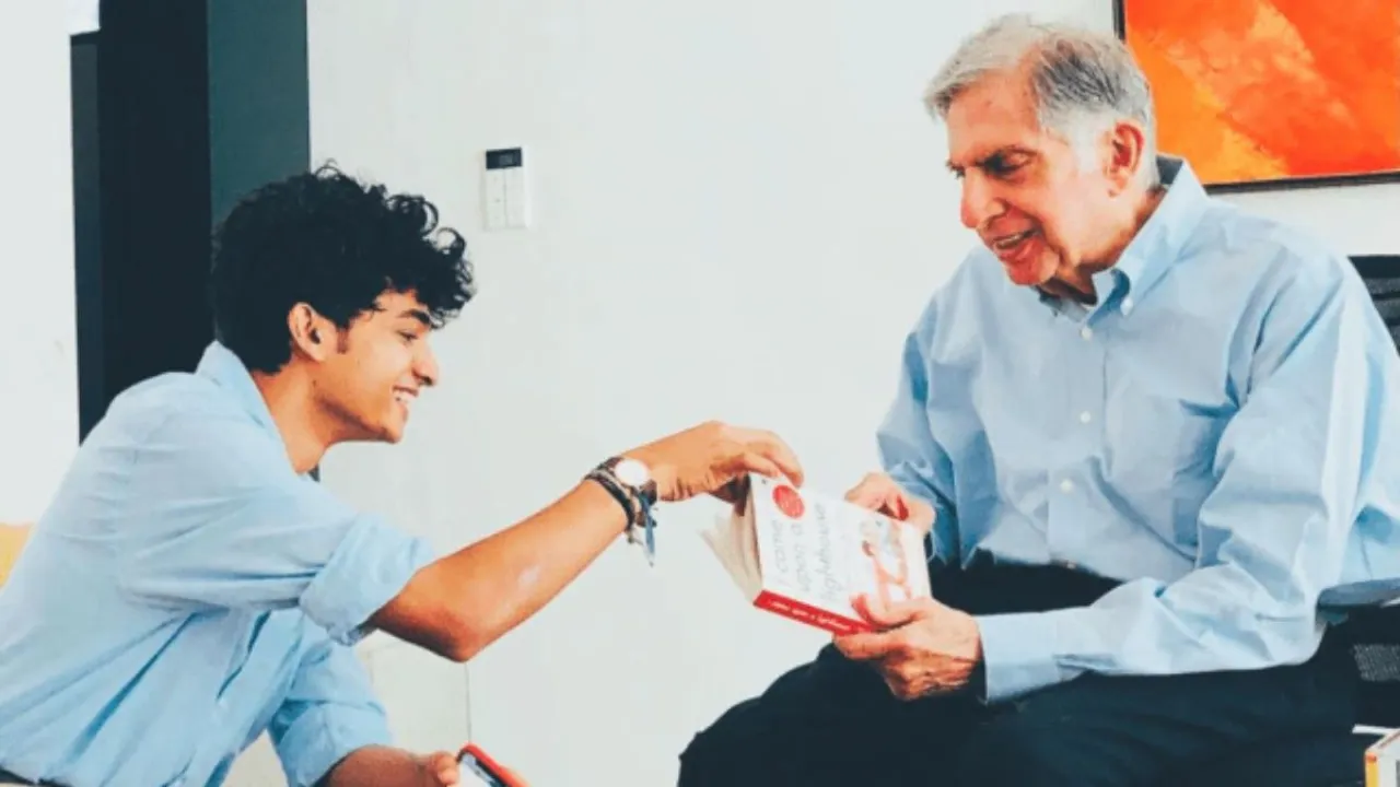Shantanu Naidu with Ratan Tata