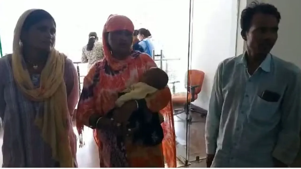 The victim along with his family at the public hearing