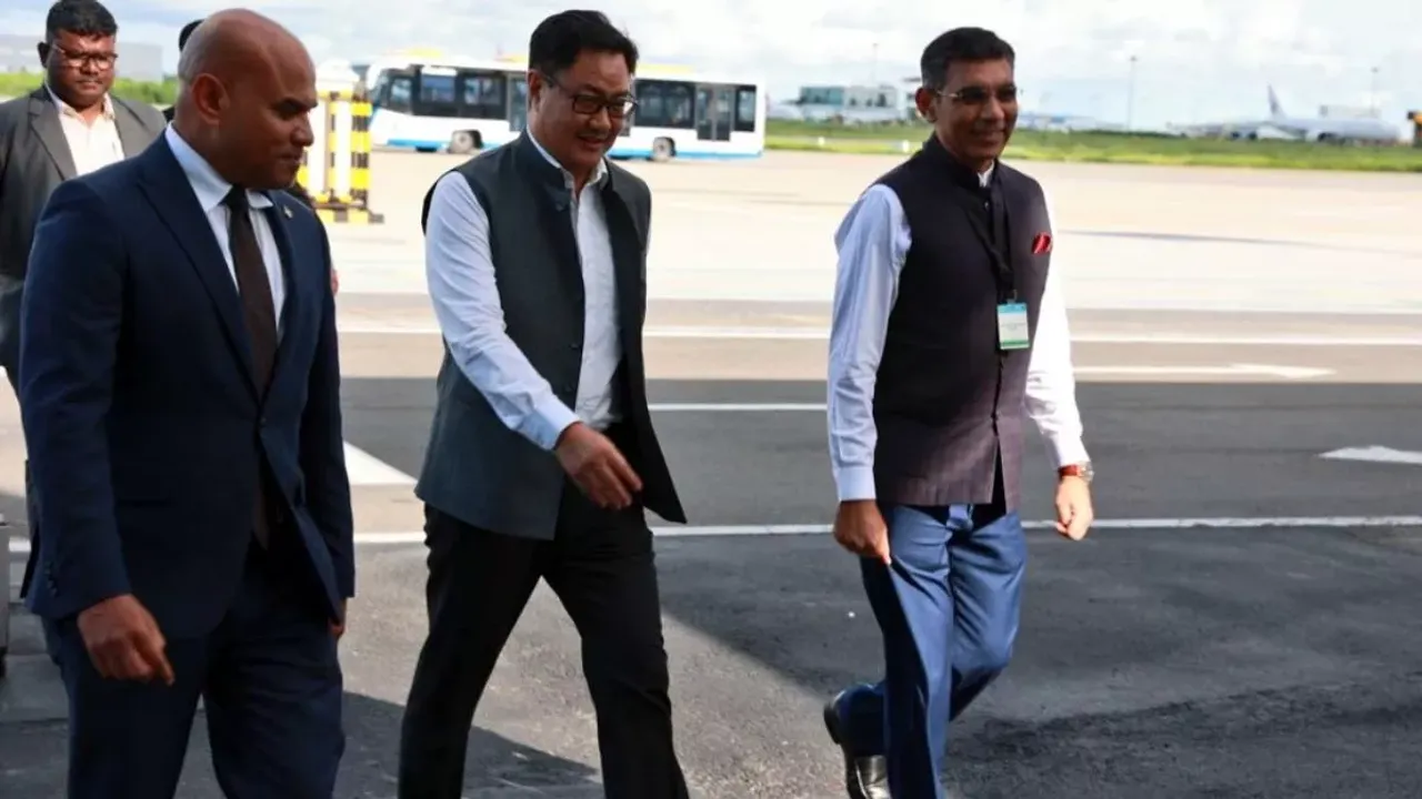Kiren Rijiju in Maldives