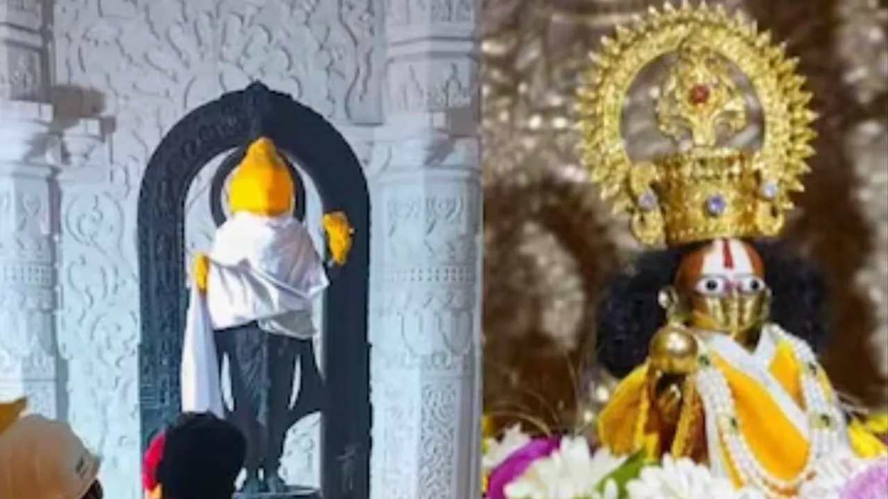 Ram Lalla's new idol (left) and old idol (right)