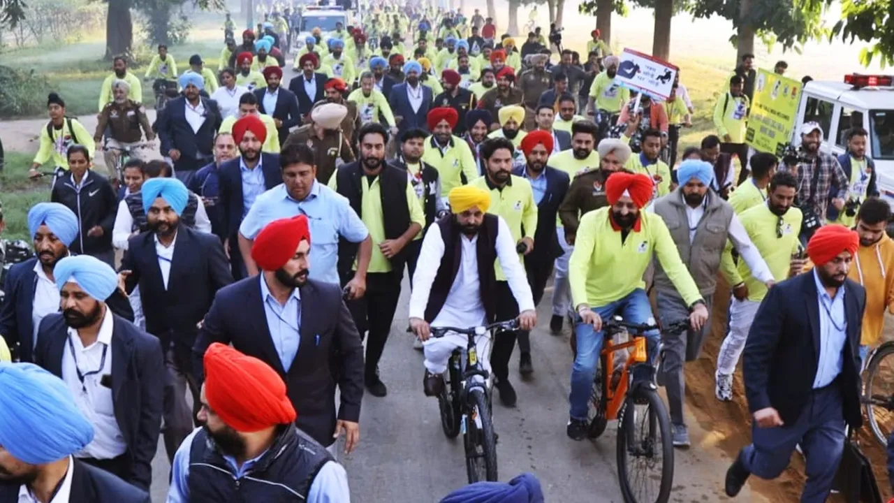 bhagwant mann cycling anti drug.jpg