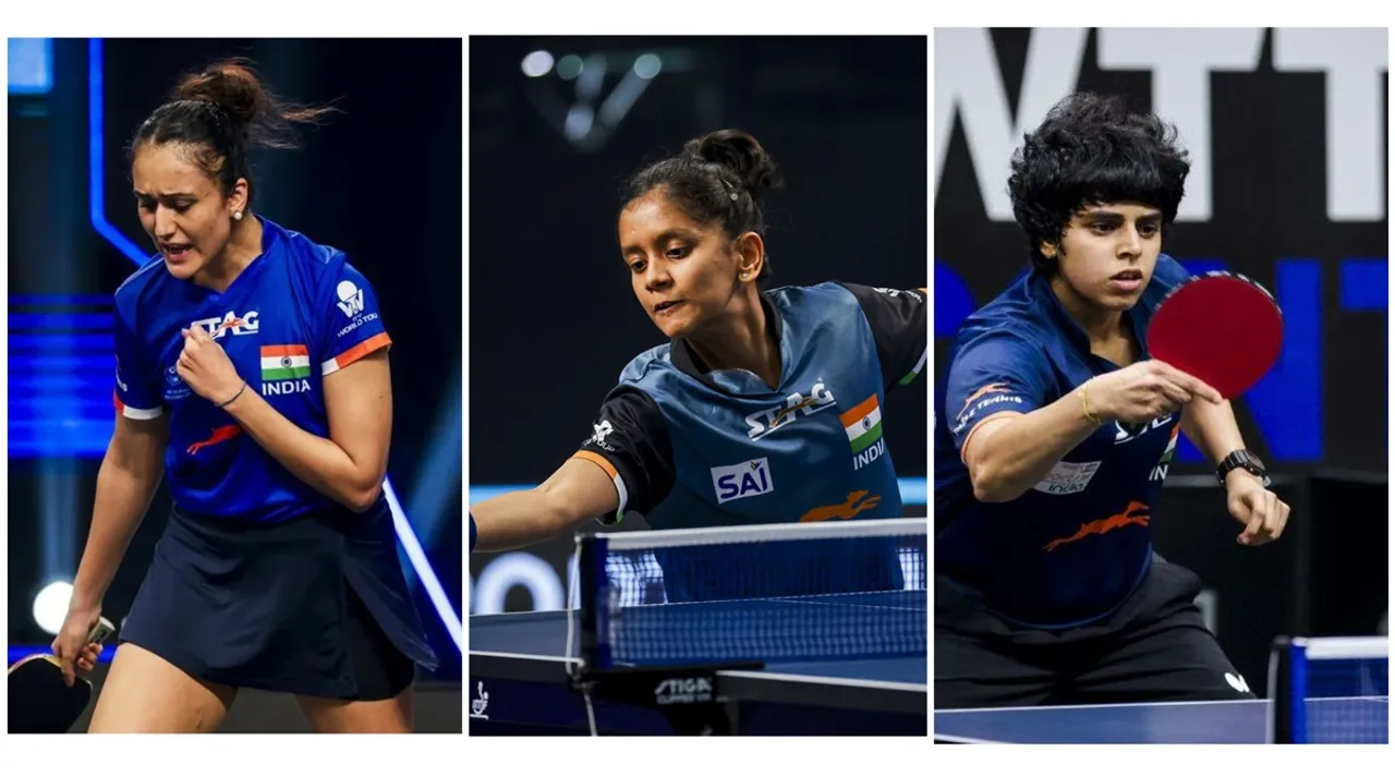 Manika Batra, Sreeja Akula and Archana Kamath
