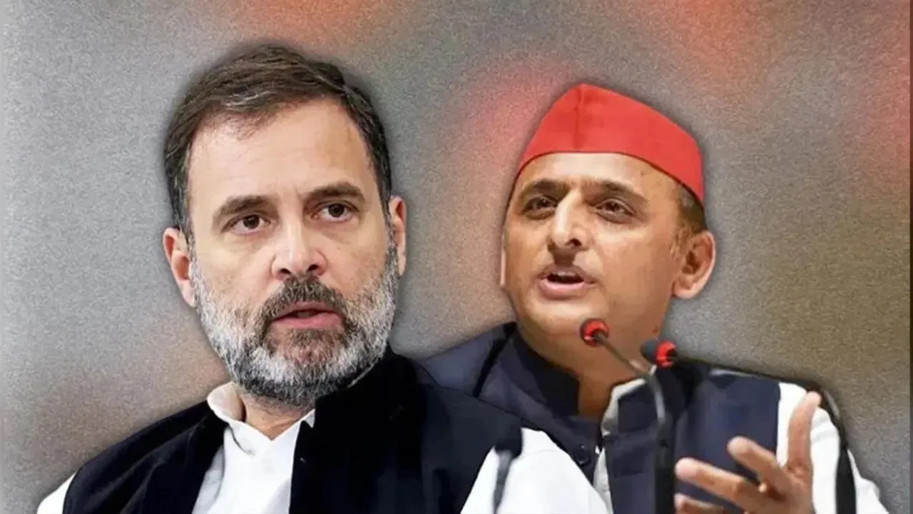 Congress leader Rahul Gandhi and Samajwadi Party chief Akhilesh Yadav