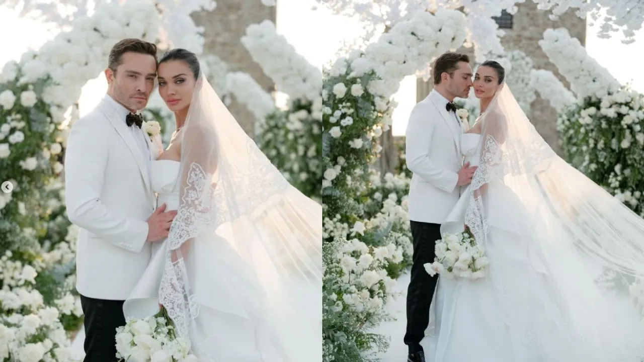 Amy Jackson and Ed Westwick tied the knot over the weekend in a wedding in Italy