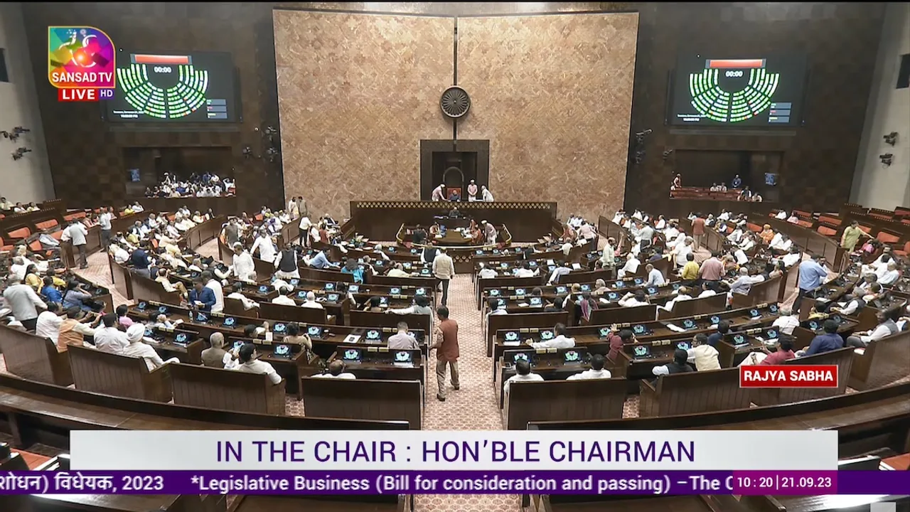 Rajya Sabha passes Women's reservation bill