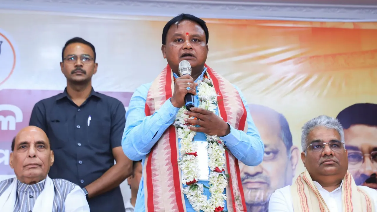 BJP MLA Mohan Charan Majhi who has been chosen as the new Chief Minister of Odisha.