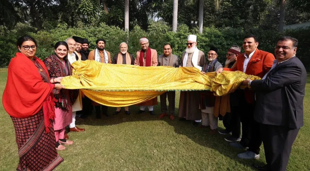 PM Modi presents 'chadar' to be placed at Ajmer Sharif