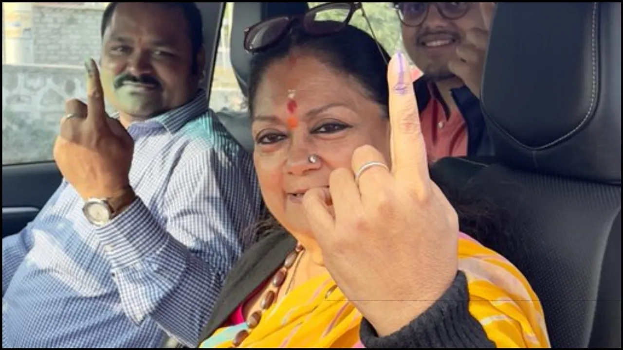 Rajasthan Election Vasundhara Raje Vote