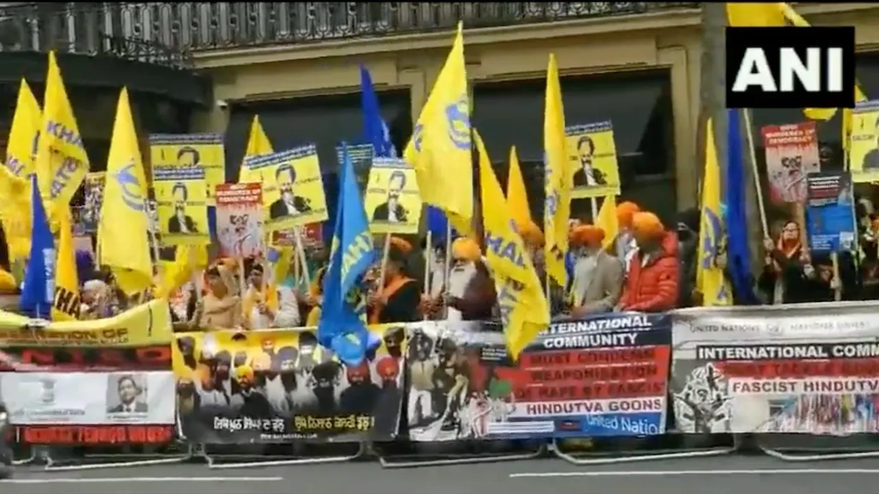 Pro-Khalistan protest in London outside Indian High Commission