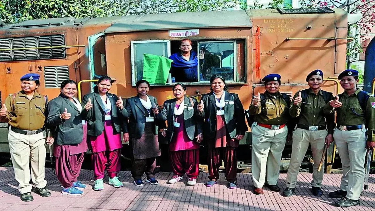In addition to operating the train, women are also managing the booking counters at all railway stations along the route