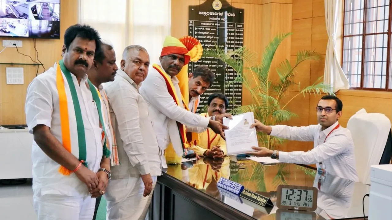 D K Suresh Nomination