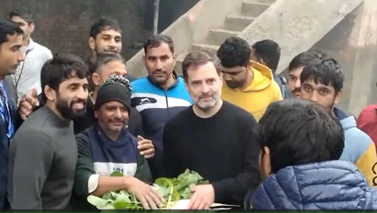 Rahul Gandhi Bajrang Punia