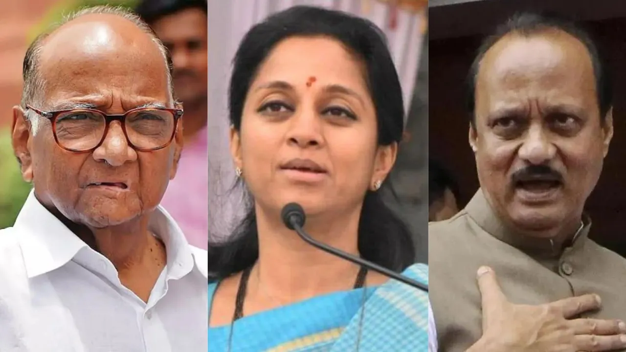 Sharad Pawar Supriya Sule Ajit Pawar