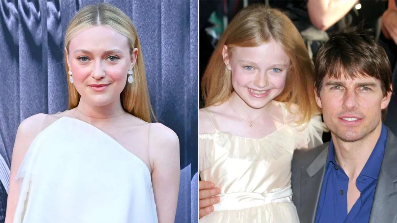 Dakota Fanning and Tom Cruise at the 2005 premiere of 'War Of The Worlds'.
