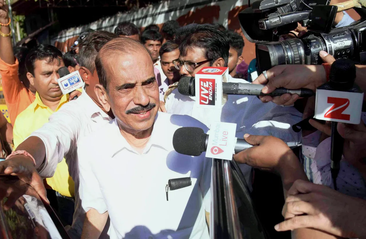 In this Thursday, Feb. 23, 2017, file photo, senior Shiv Sena Manohar Joshi, in Mumbai