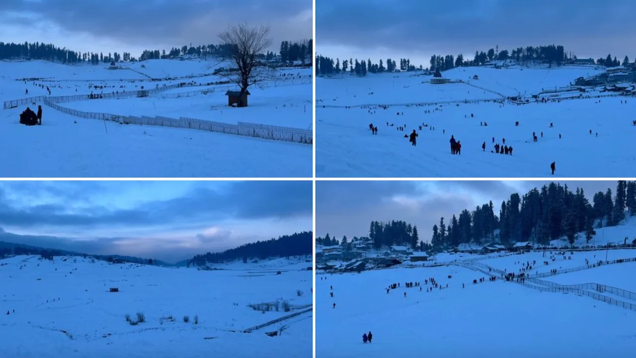 Snow clad Gulmarg