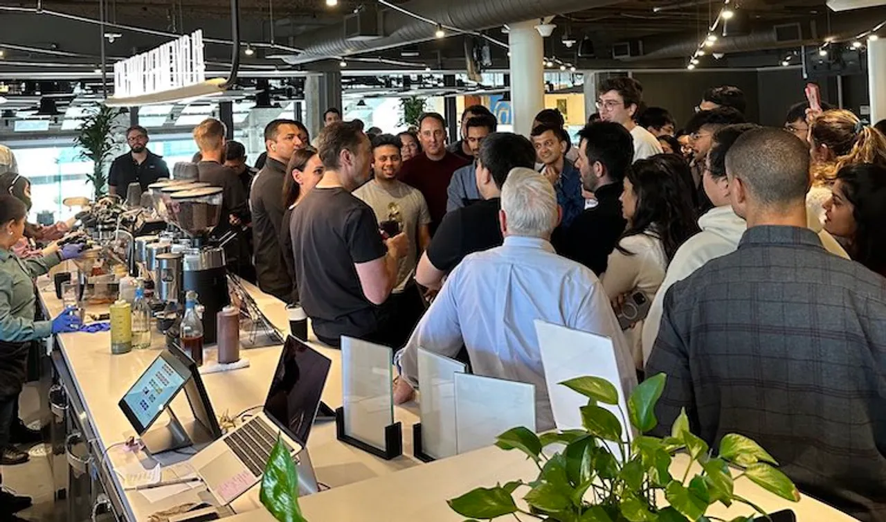 Elon Musk at Twitter headquarters