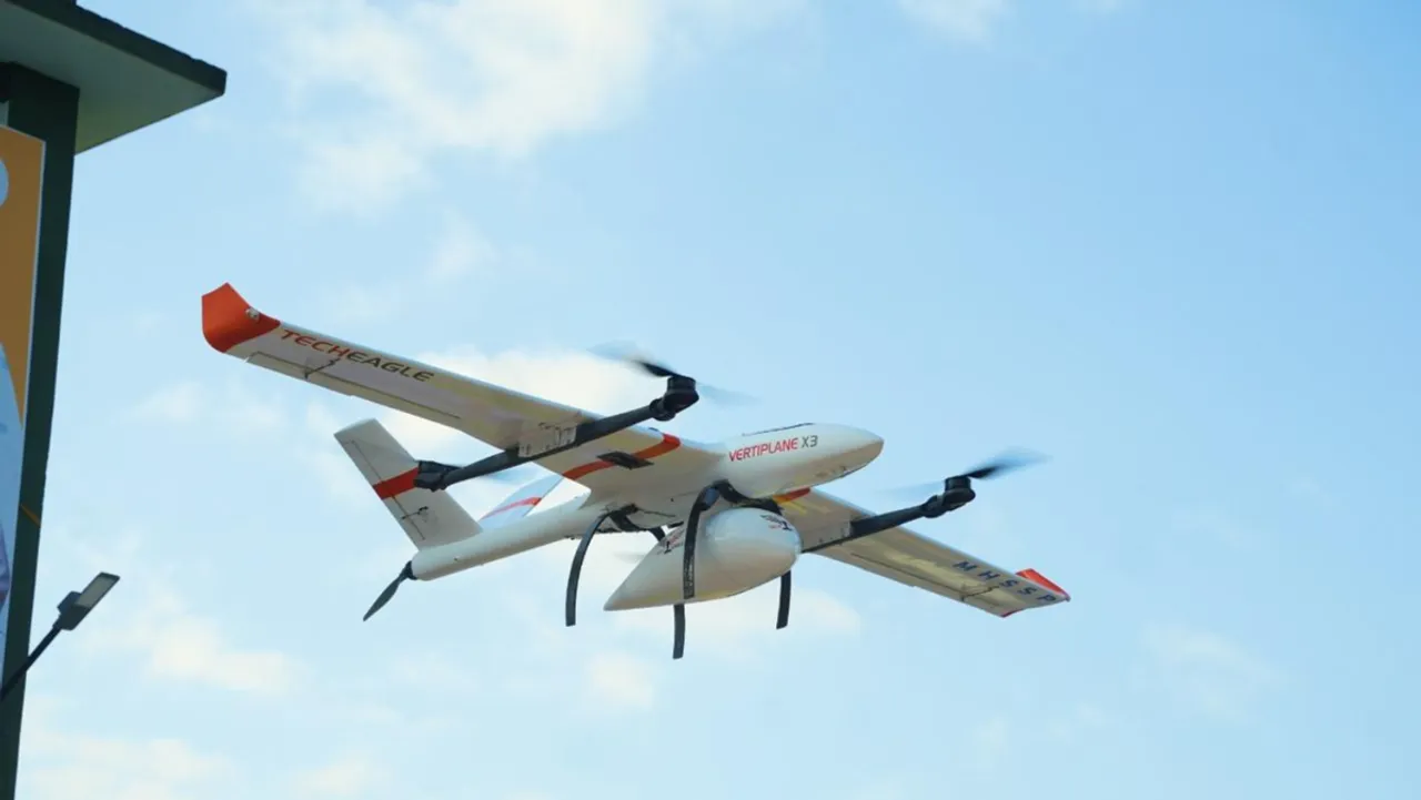 TechEagle drone technology transported medicines
