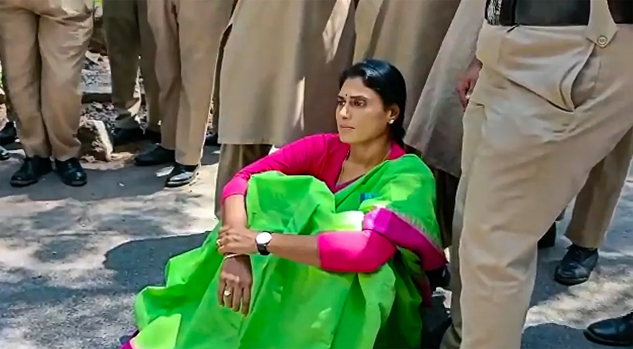 YSR Telangana Party chief YS Sharmila