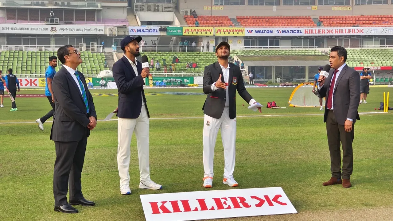 Toss between India and Bagnladesh for the second test