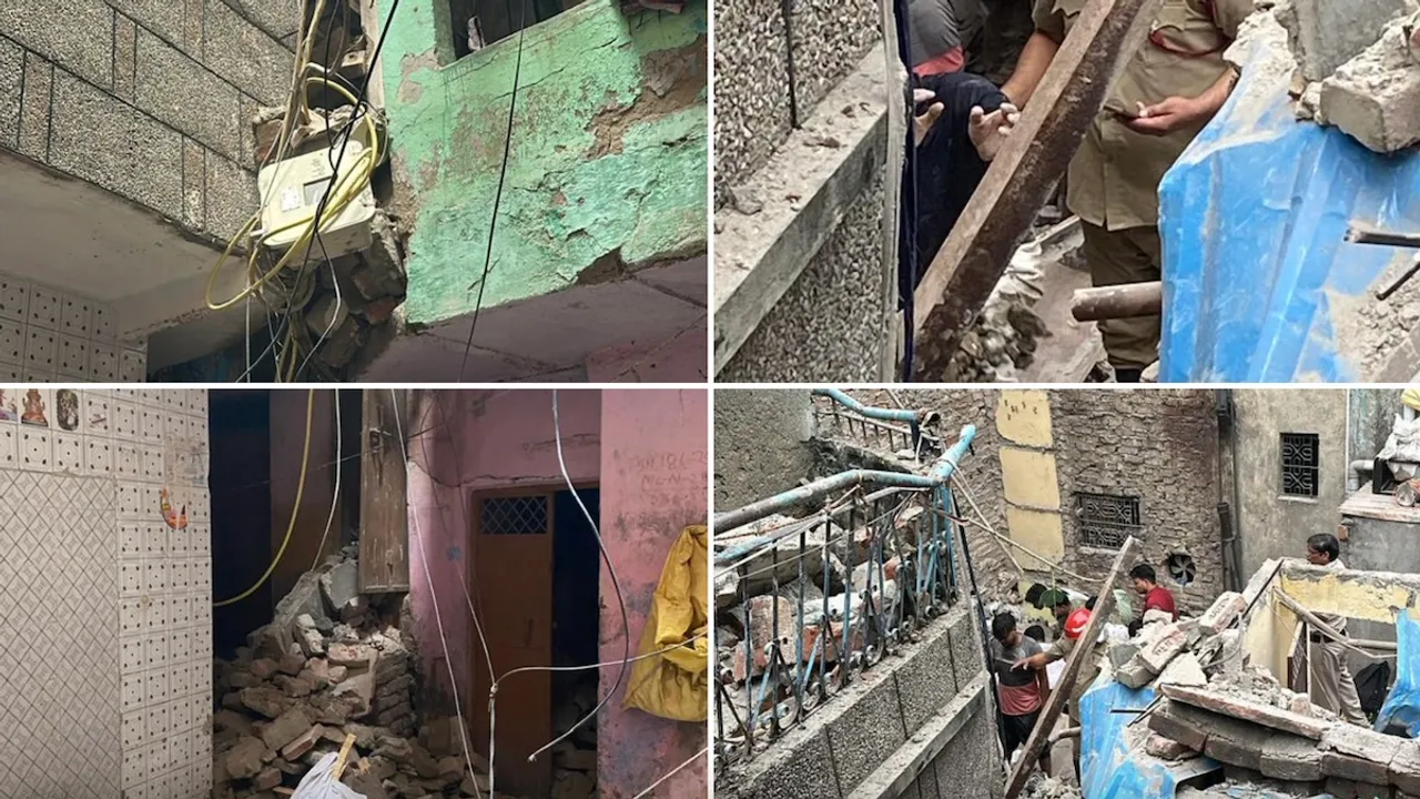 Bapa nagar delhi house collapse