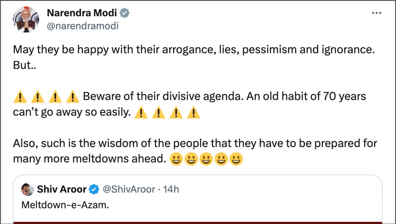 Narendra Modi twitter account hacked