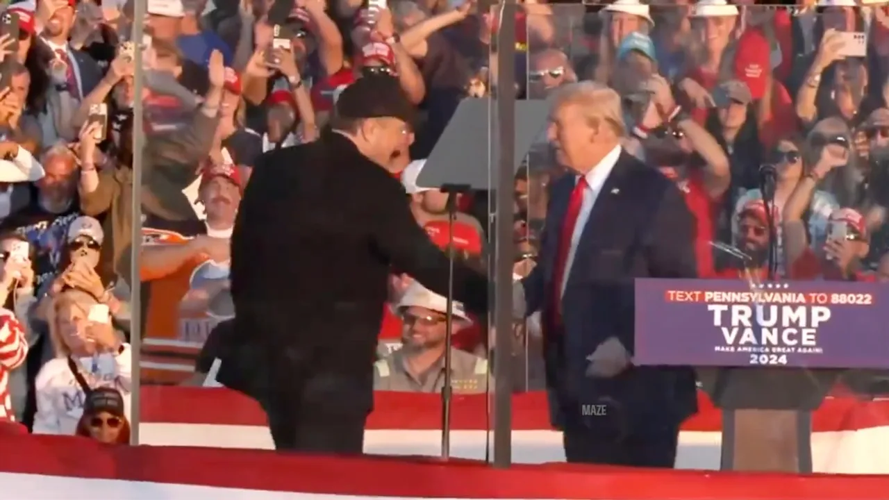 Elon Musk joins Donald Trump's rally