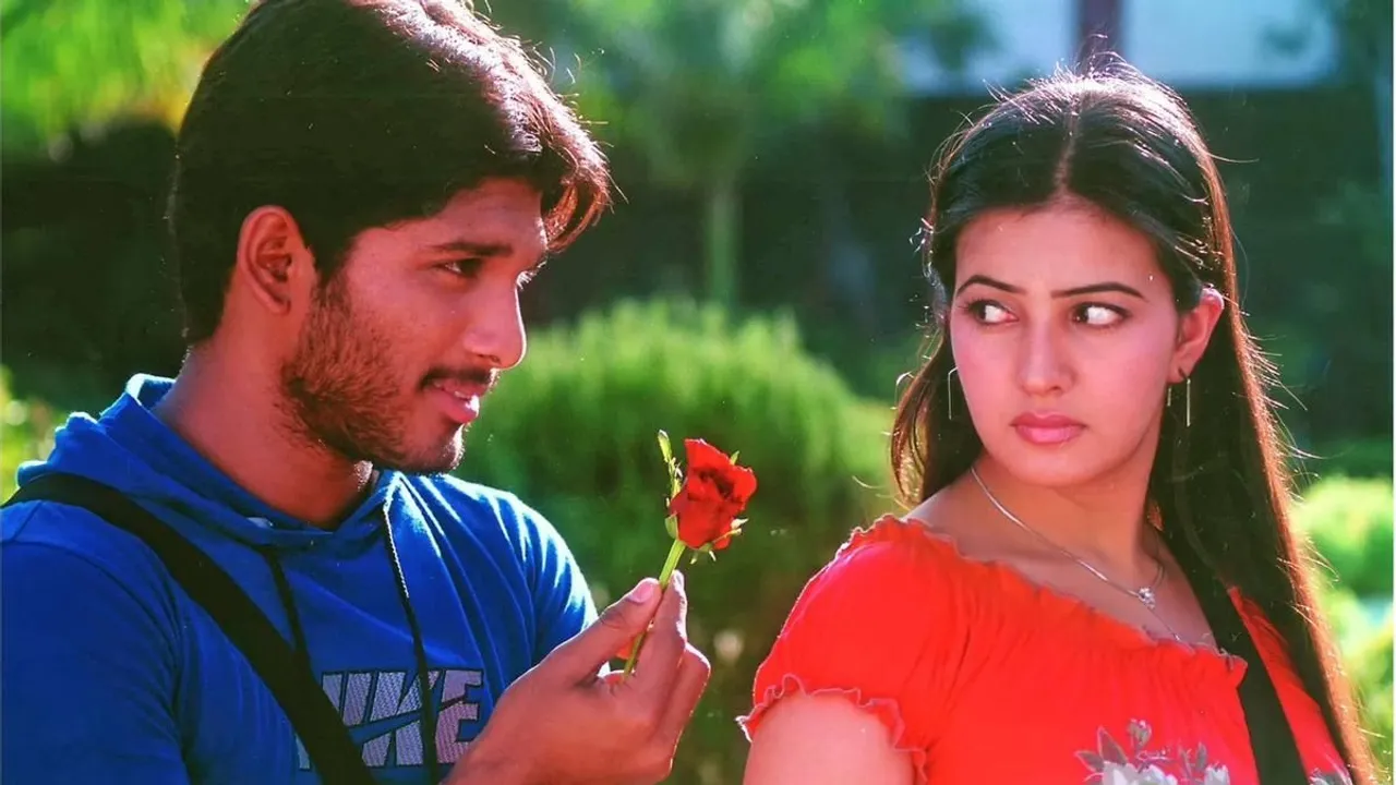 Allu Arjun and Anu Mehta in ‘Arya’