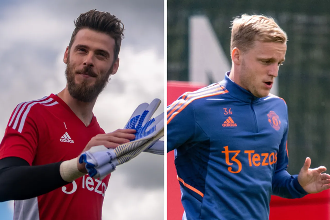 David De Gea Donny Van De Beek Manchester United