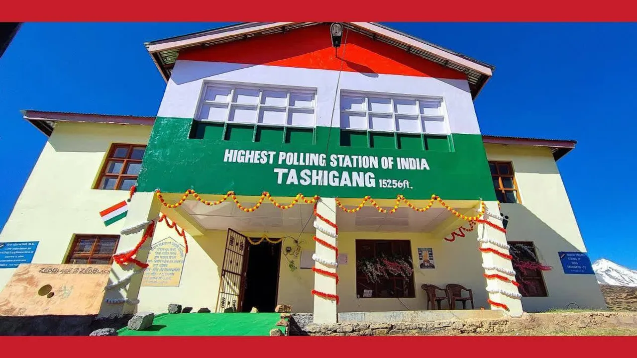 Tashigang polling station decorated for LS Polls