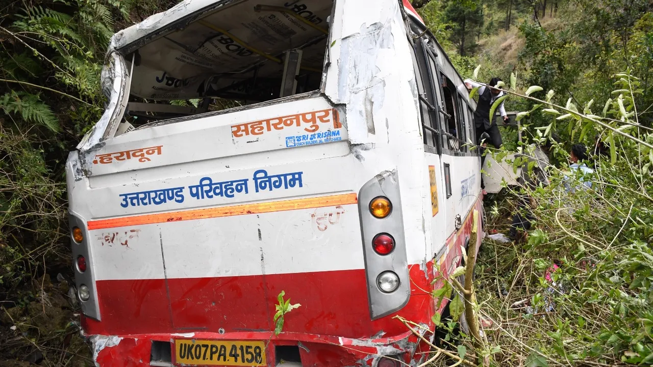 Mussoorie-Dehradun bus accident