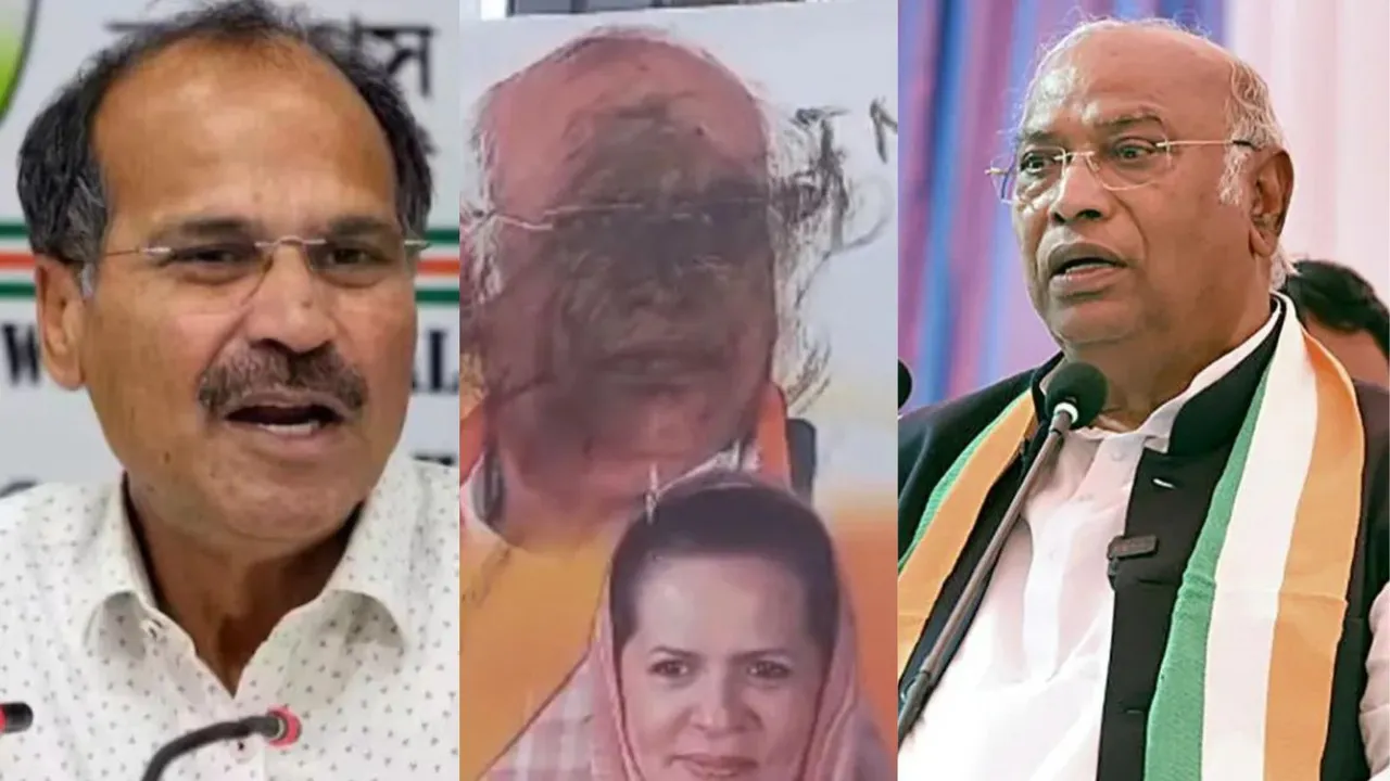Mallikarjun Kharge Adhir Ranjan Chowdhury