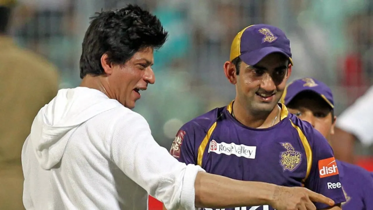 Gautam Gambhir KKR Shah Rukh Khan