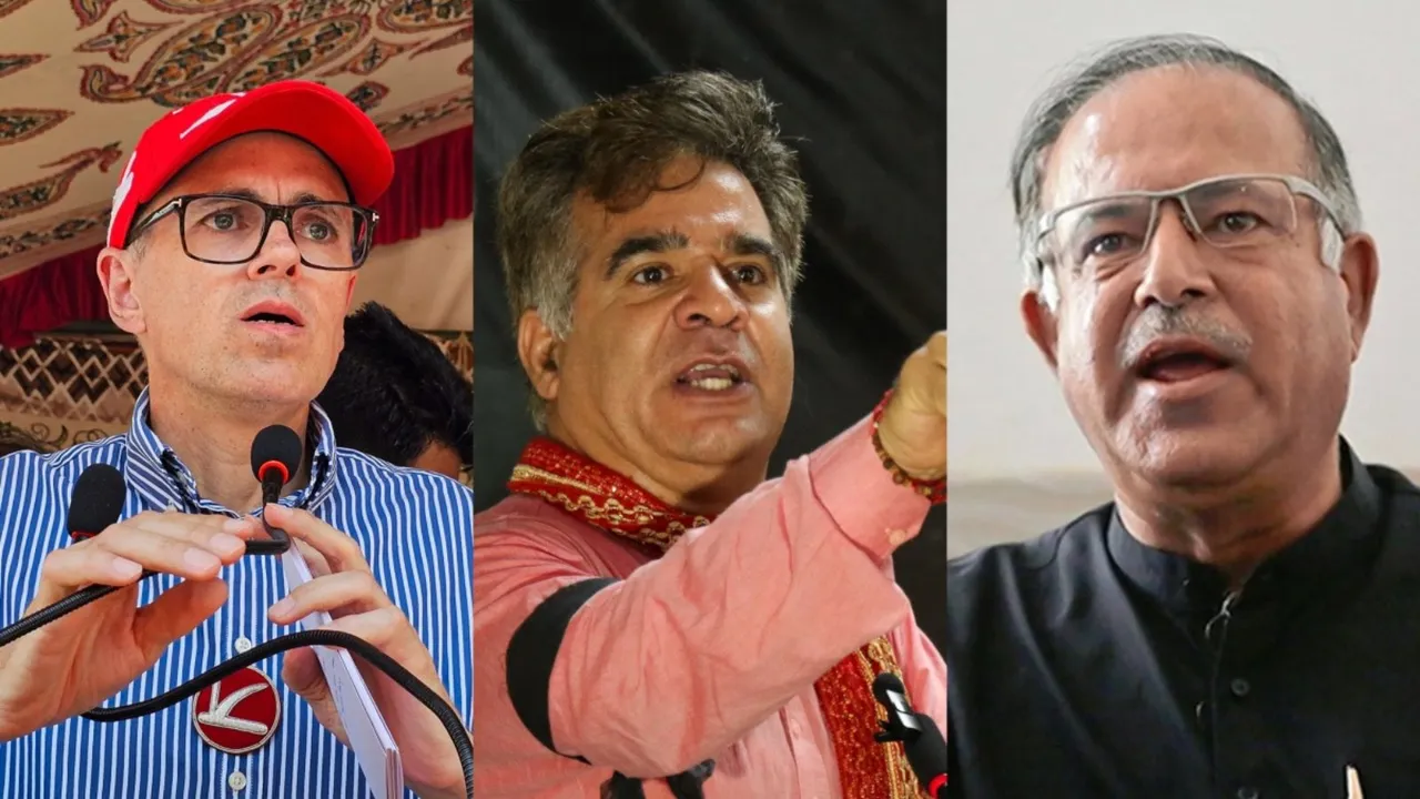 Omar Abdullah Ravinder Raina Tariq Hamid Karra