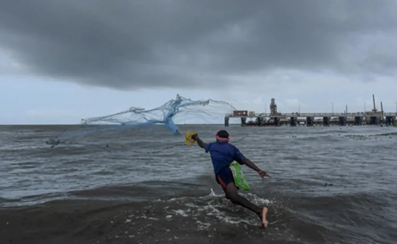 southwest monsoon Fisherman Fishing