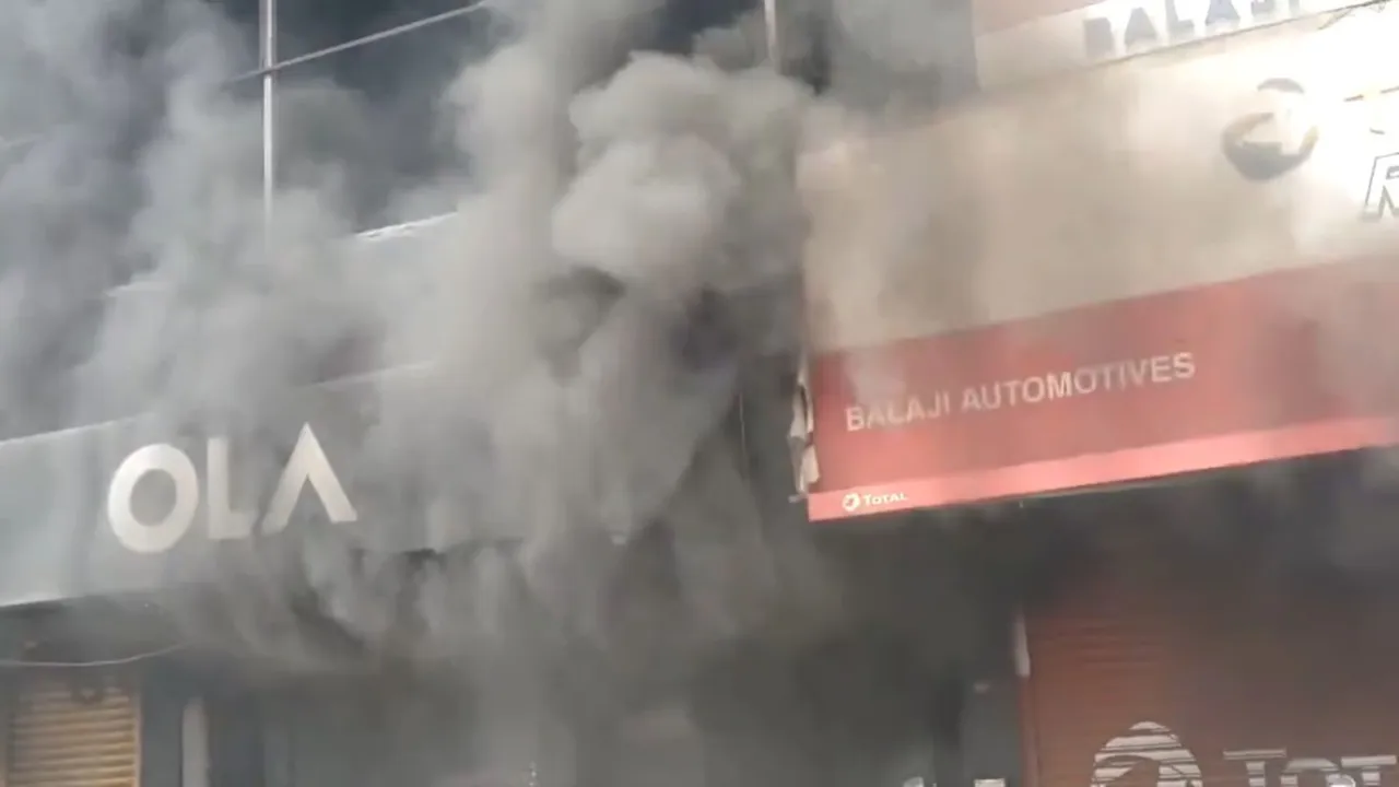 Ola Electric showroom fire