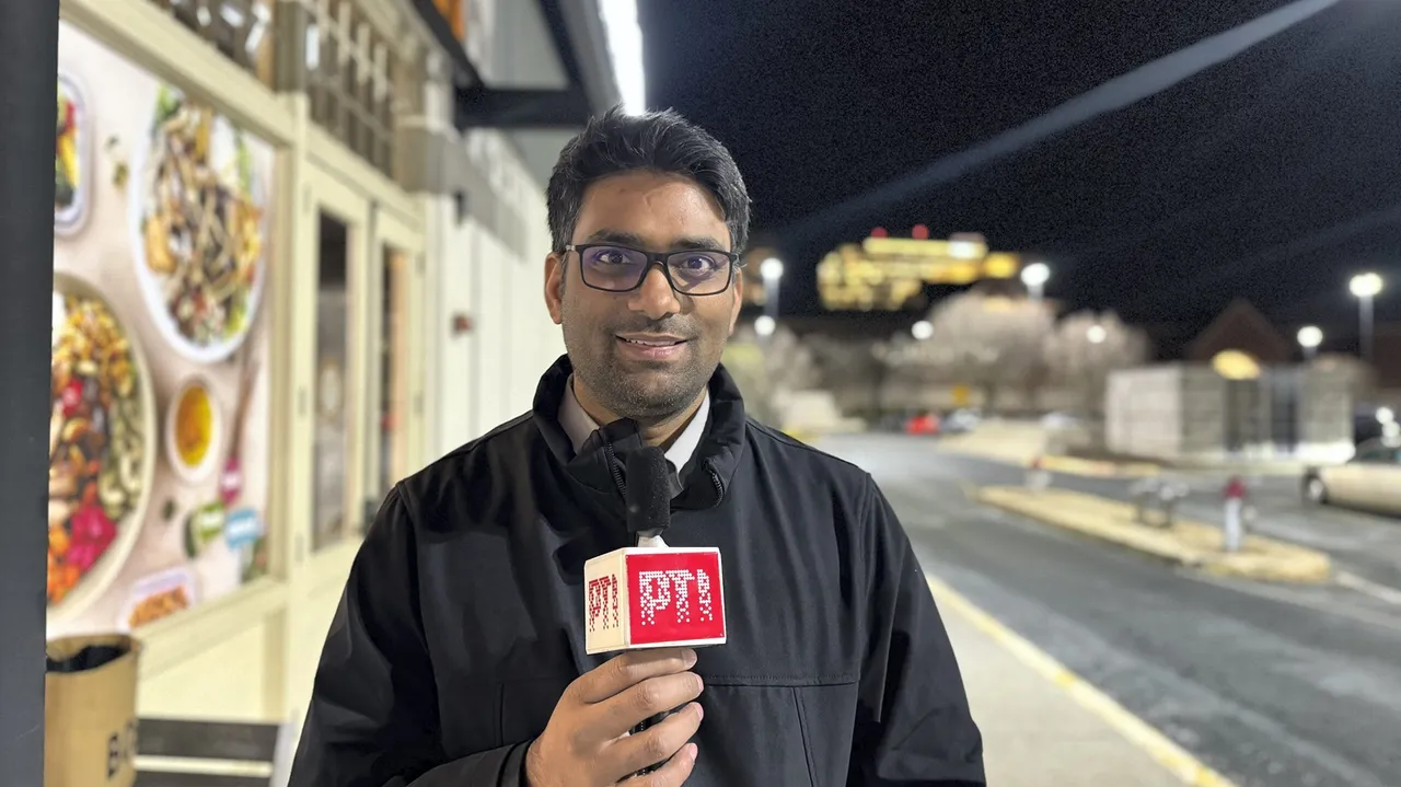 CEO of ideaForge, a leading Indian drone manufacturer, Ankit Mehta during an interview with PTI, in Washington