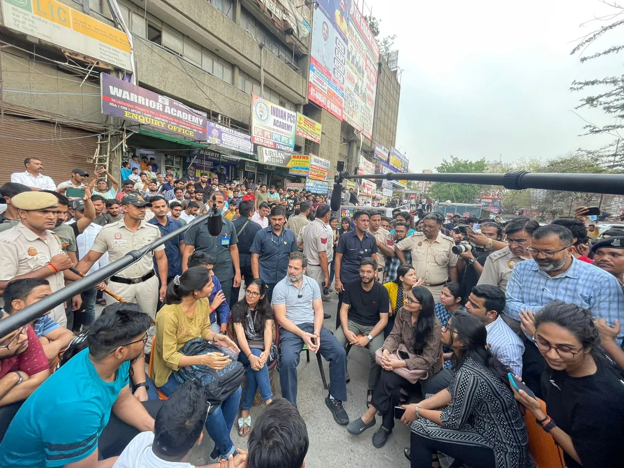 Rahul gandhi Mukherjee Nagar