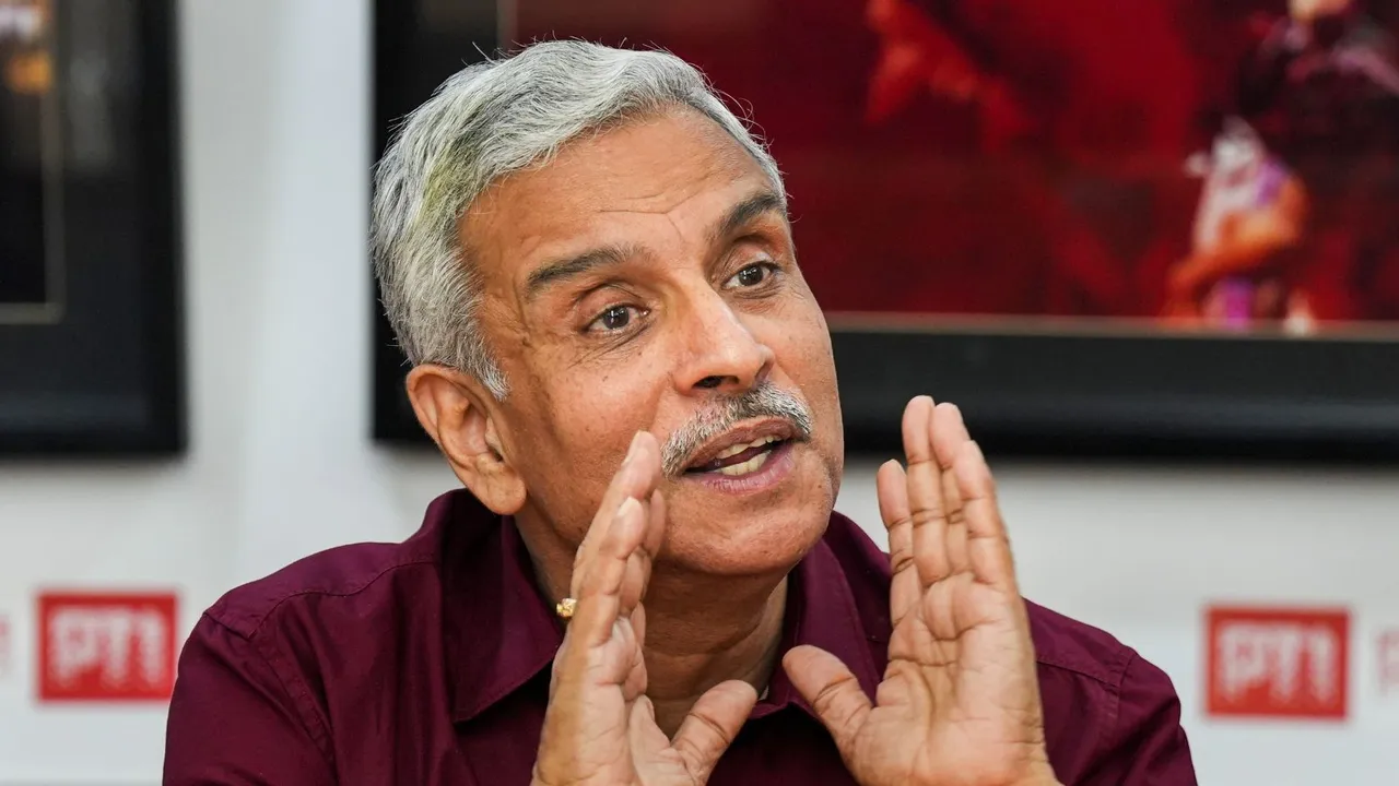 Tihar Jail Director General (Prisons) Sanjay Beniwal during an interview with PTI, in New Delhi, Monday, April 15, 2024