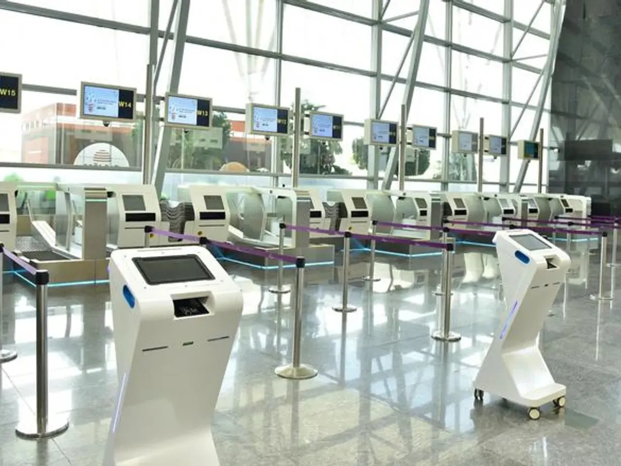 Delhi airport self baggage drop.jpg