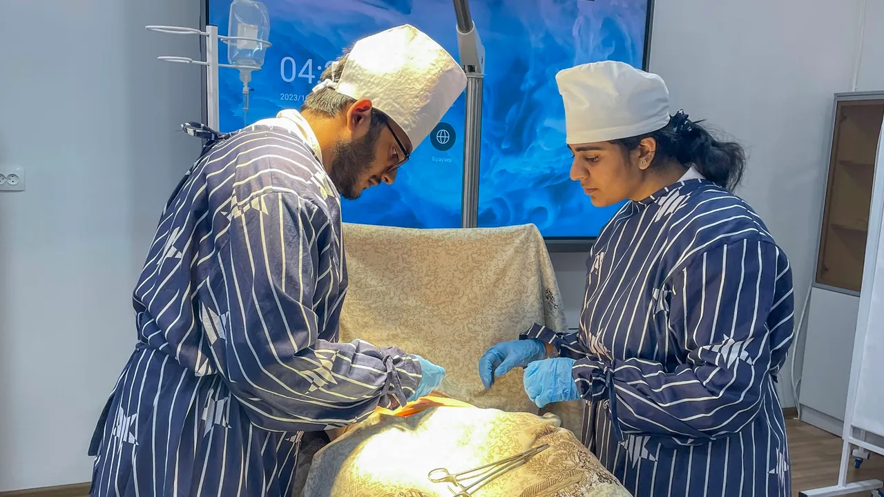 Indian MBBS students who were rescued from Ukraine, studying in Uzbekistan's Samarkand