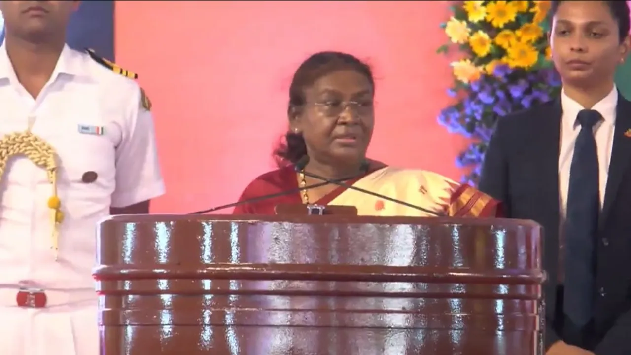 President Droupadi Murmu addressing the Safai Mitra Sammelan in Ujjain