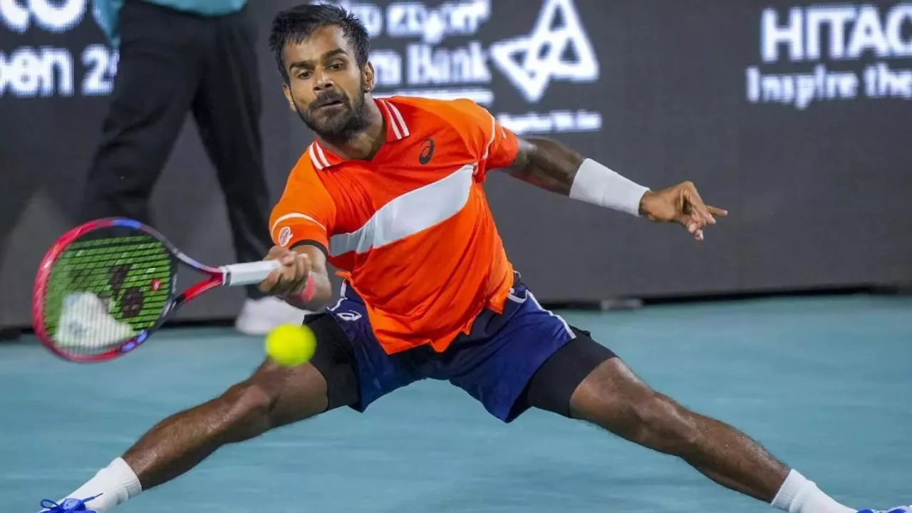 India's singles player Sumit Nagal