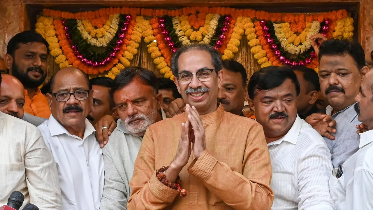 Shiv Sena (UBT) chief Uddhav Thackeray meets supporters, in Mumbai, Wednesday, June 5, 2024.
