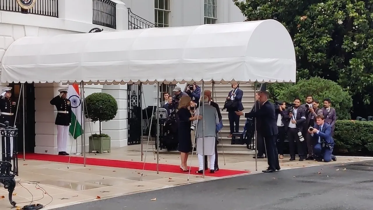 Joe Biden welcomes Narendra Modi at White House