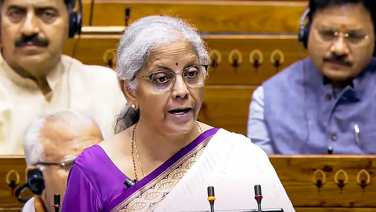 Union Finance Minister Nirmala Sitharaman presents the Union Budget 2024-25 in the Lok Sabha, in New Delhi, Tuesday, July 23, 2024.