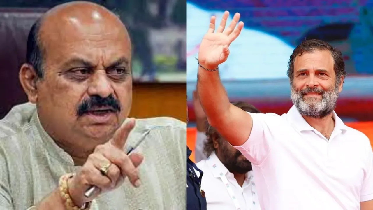 Rahul Gandhi basavaraj Bommai