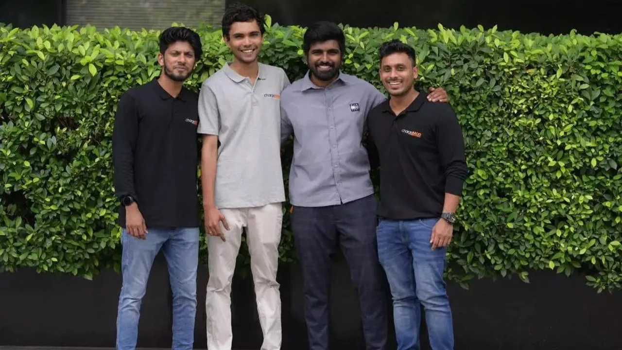 Founders of chargeMOD: Advaith C, Manager- Operations, Ramanunni M, CEO ChargeMOD, Mithun Krishnan, Head- Tangible Products, Anoop V, Manager- Logistics and Supply Chain