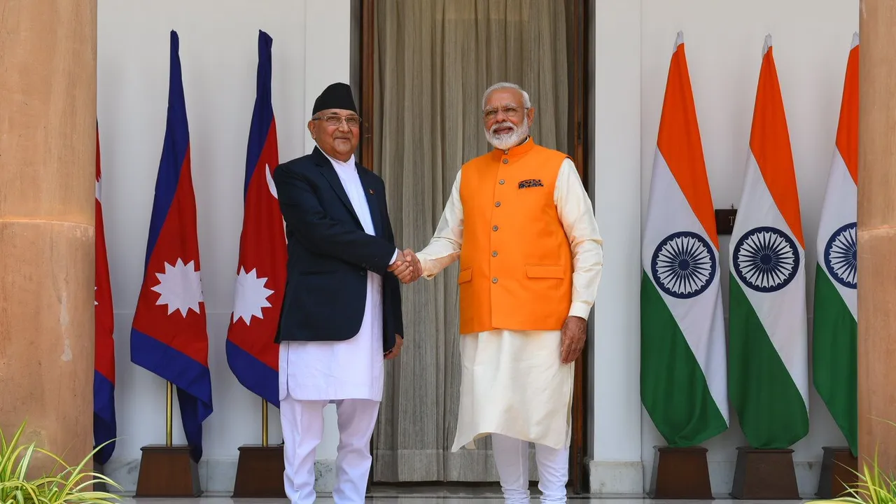 Narendra Modi K P Sharma Oli